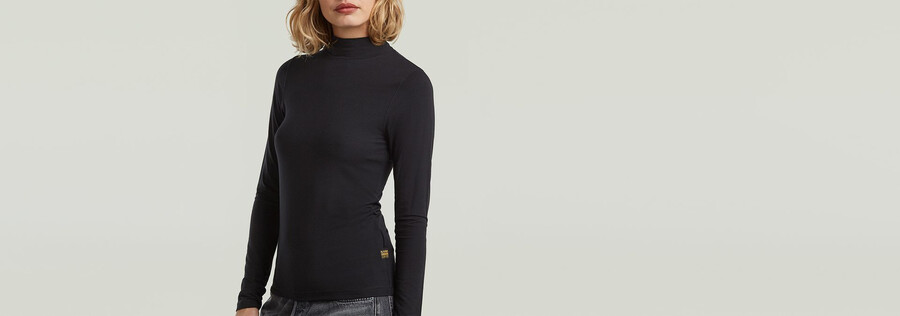 mock slim t-shirt