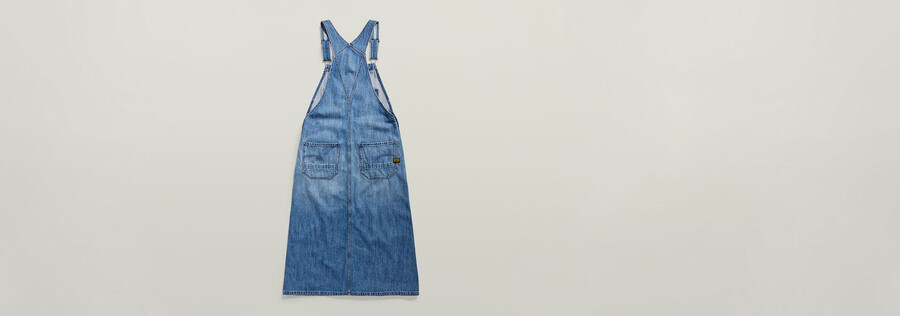 midi dungaree dress