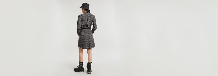 belted shirt dress