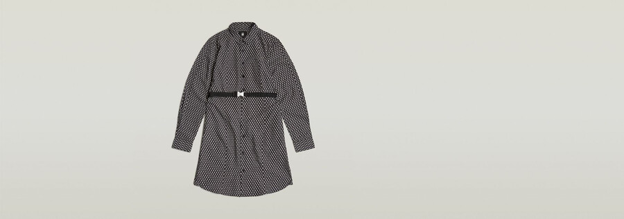 belted shirt dress