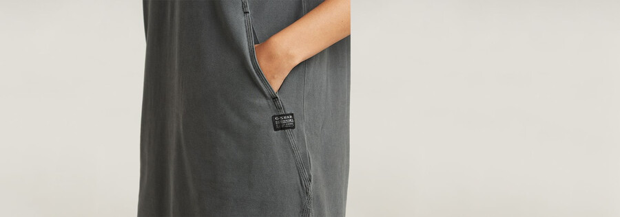 seam detail polo dress