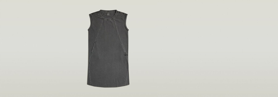 seam detail overdyed loose dress