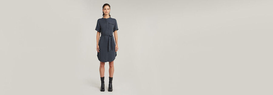 belted dress