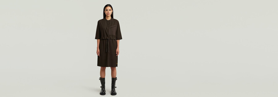 half placket shirt dress
