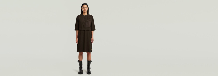 half placket shirt dress