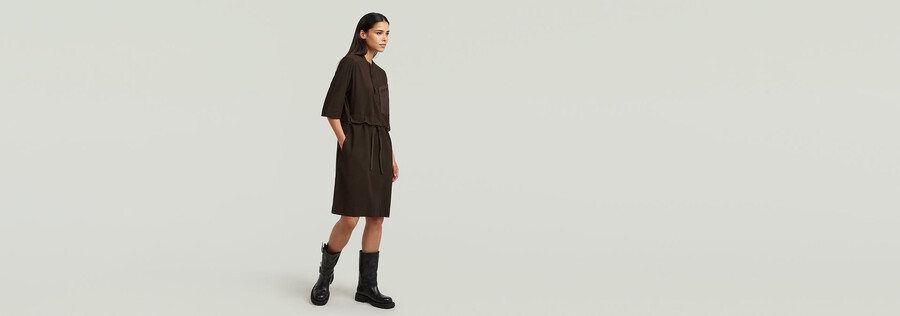 half placket shirt dress