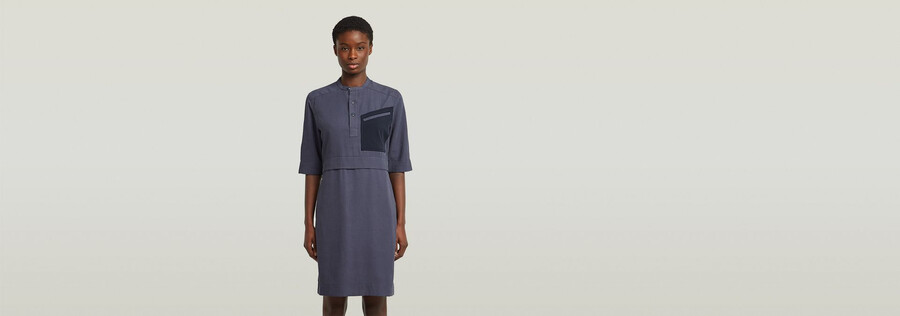 half placket shirt dress