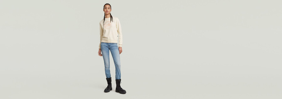 midge saddle mid straight jeans