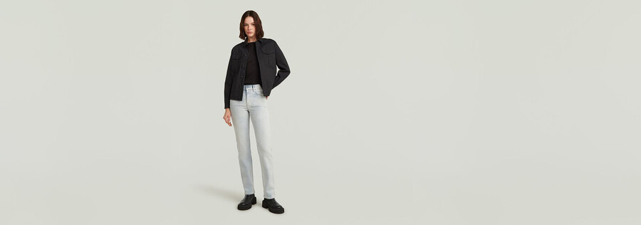 strace straight jeans