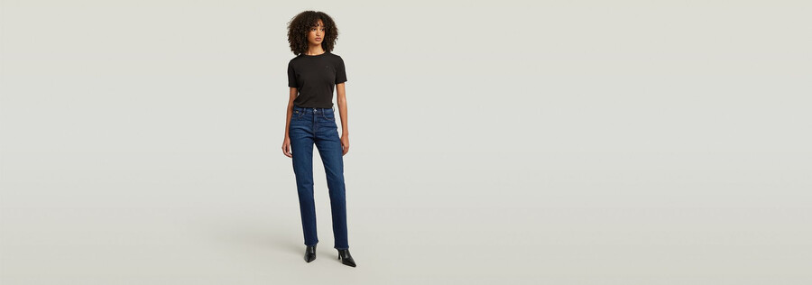strace straight jeans
