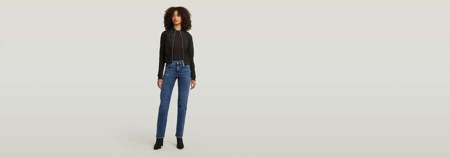 strace straight jeans