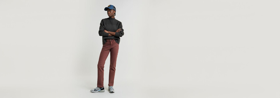 strace straight jeans