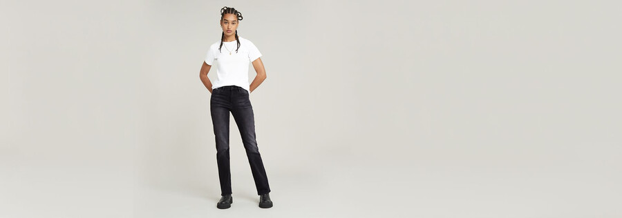 strace straight jeans