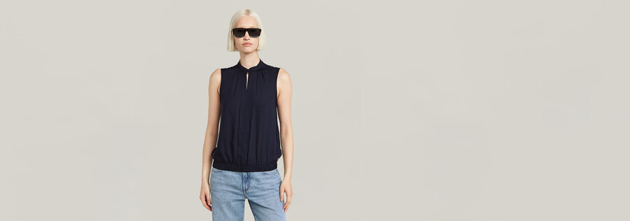 stand up collar top