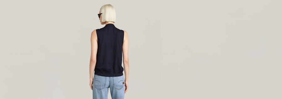 stand up collar top