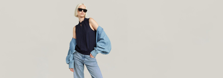 stand up collar top