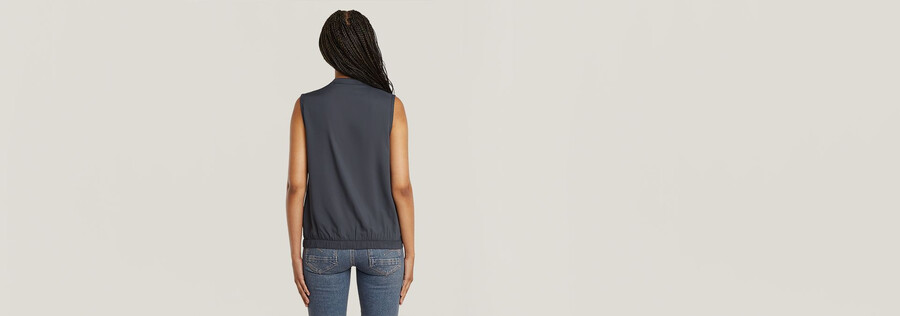 stand up collar top