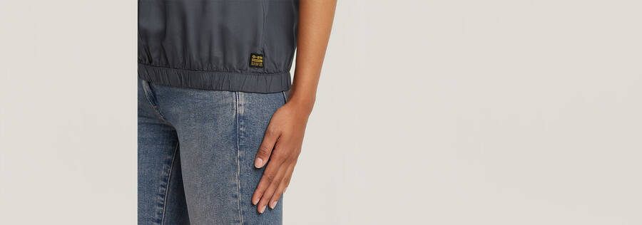 stand up collar top