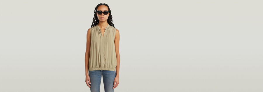 stand up collar top