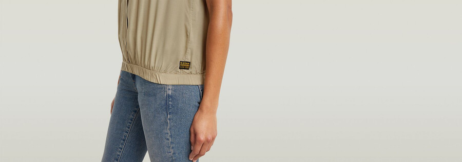stand up collar top