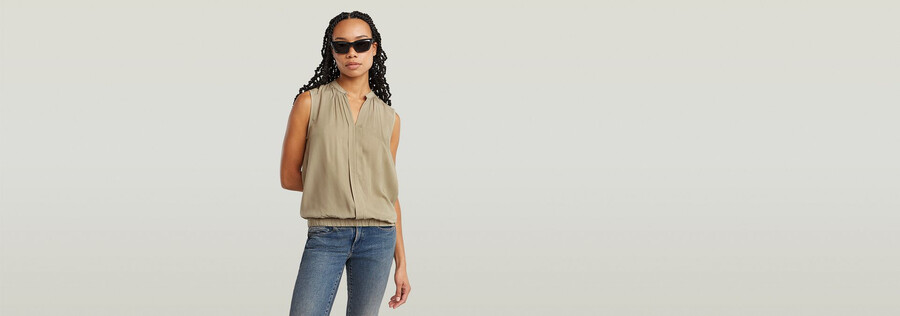 stand up collar top