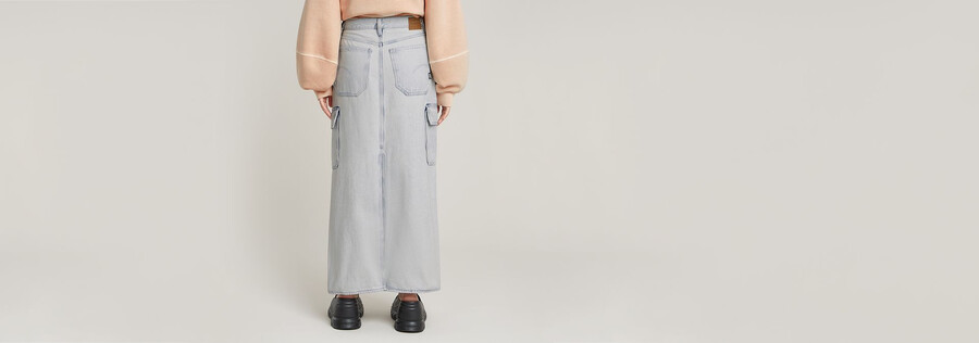 viktoria long cargo skirt