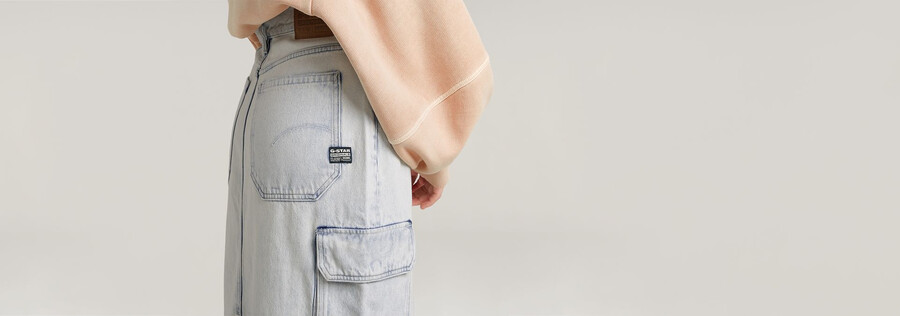 viktoria long cargo skirt