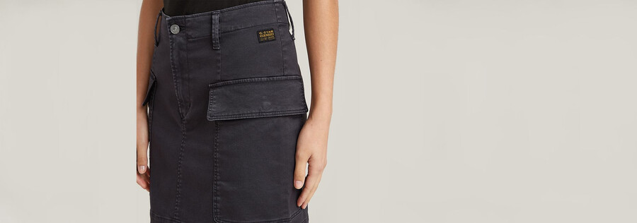 cargo mini skirt