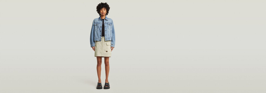 cargo mini skirt
