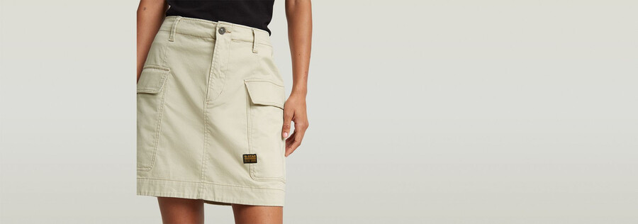 cargo mini skirt