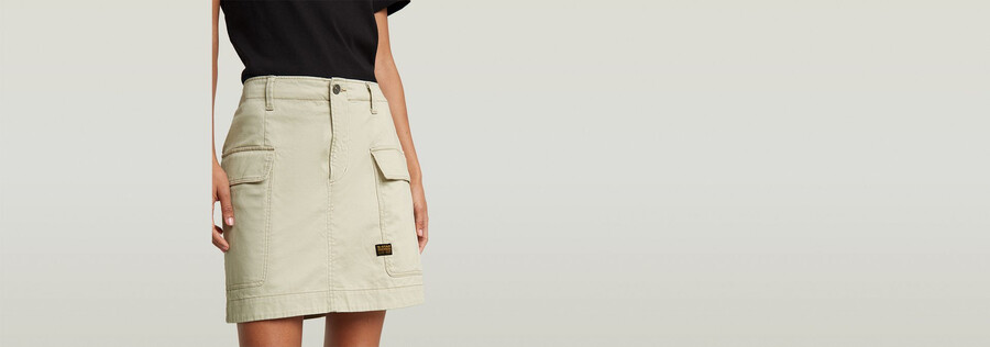 cargo mini skirt