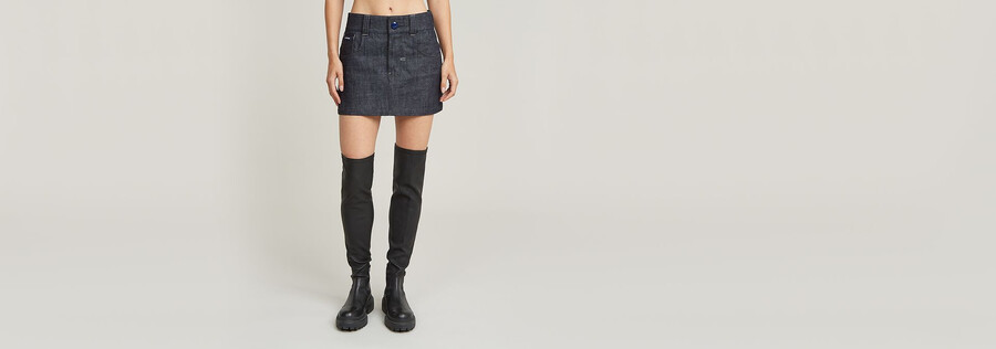 g-star origins bowey selvedge skirt