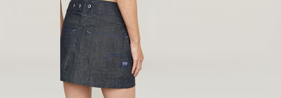 g-star origins bowey selvedge skirt