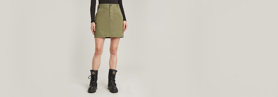 viktoria short chino skirt