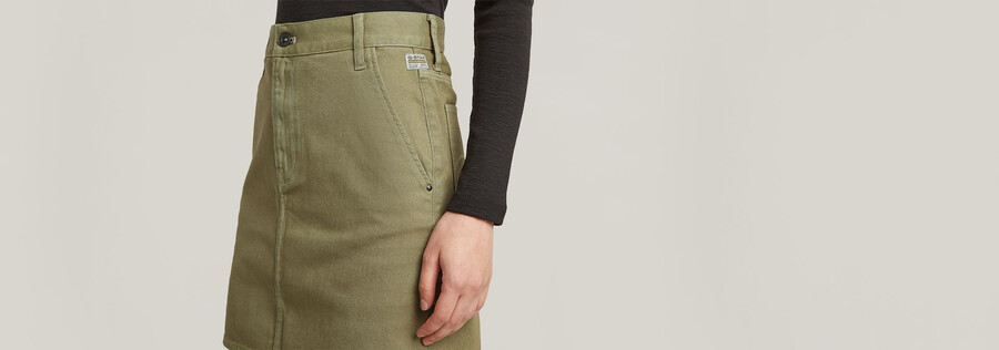 viktoria short chino skirt