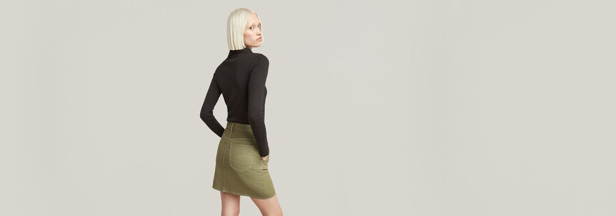 viktoria short chino skirt