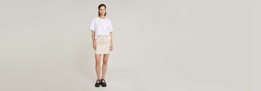 viktoria short chino skirt