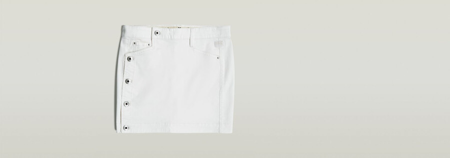 mini button through skirt