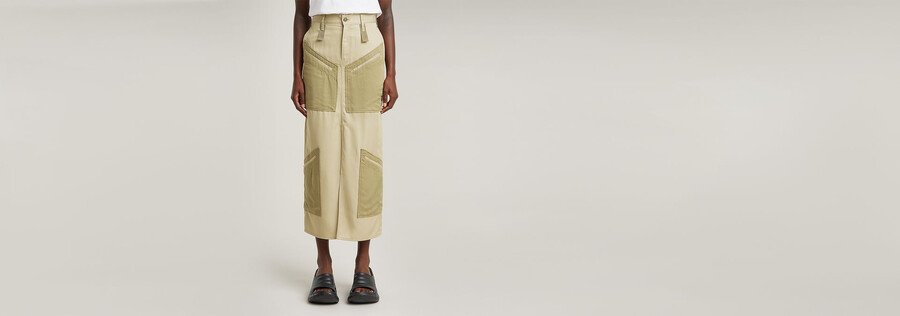viktoria tone on tone skirt