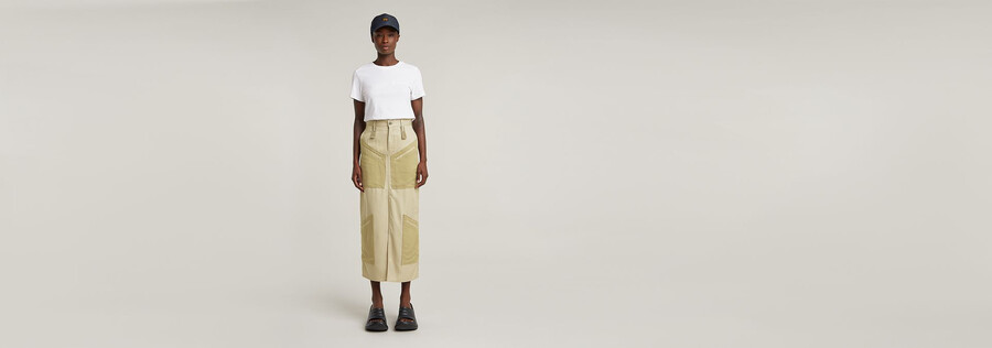 viktoria tone on tone skirt