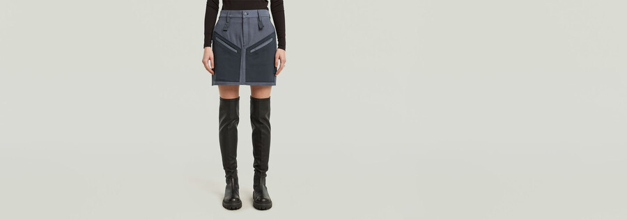 viktoria tone on tone skirt