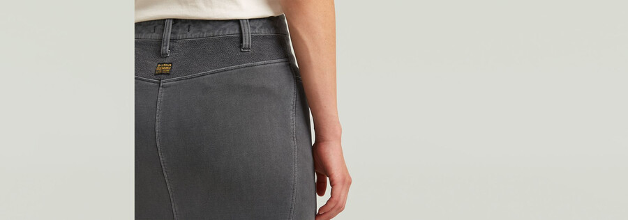 washed midi sweater skirt