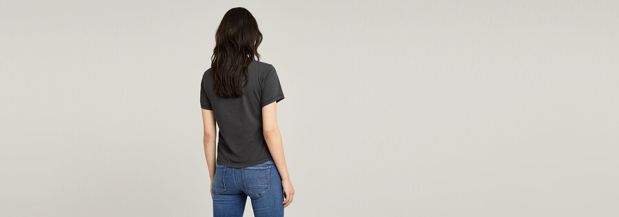 overdyed front seam top