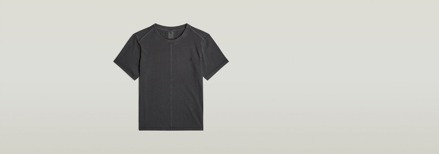 overdyed front seam top