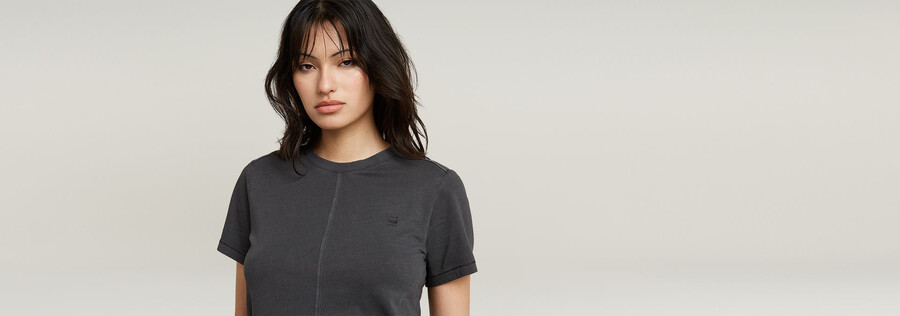 overdyed front seam top
