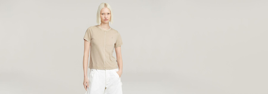 overdyed front seam top