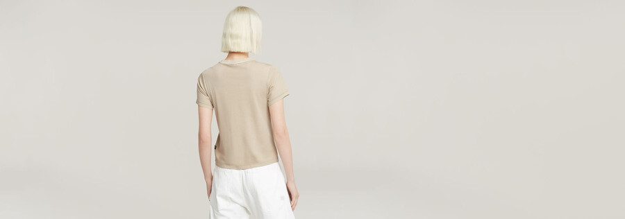 overdyed front seam top
