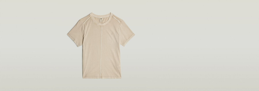 overdyed front seam top