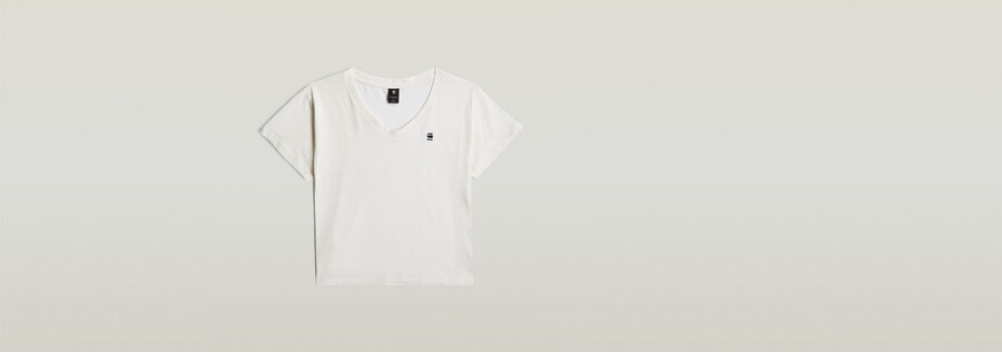 open v-neck relaxed top