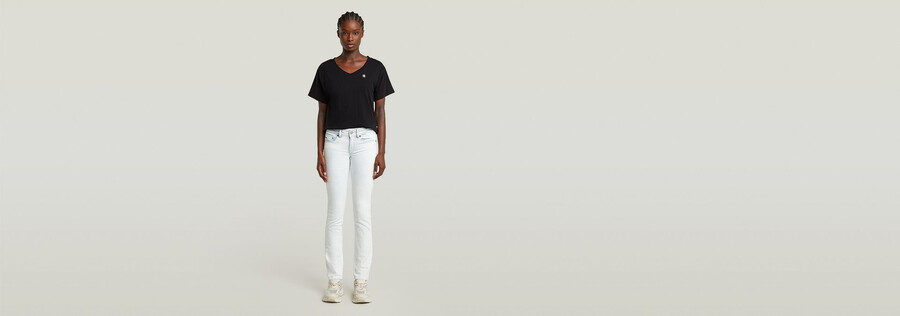 open v-neck relaxed top